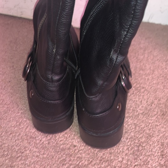 So Black Faux Leather Riding Knee High Boots - Picture 6 of 9